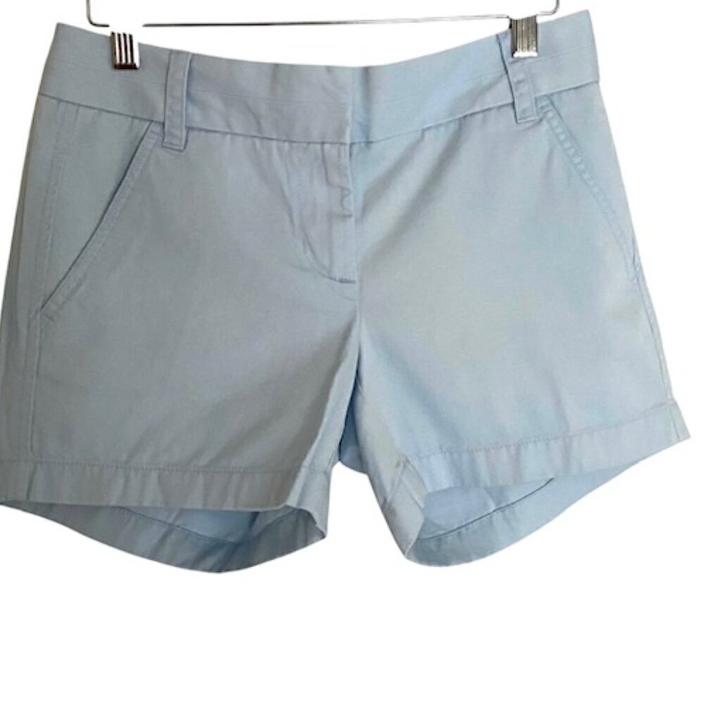 NWT J. Crew Light Blue 4in Chino Short 00